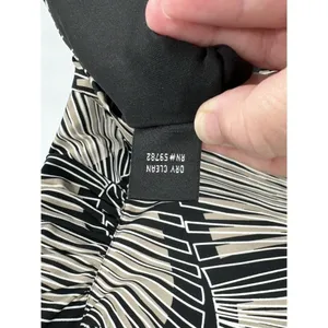 Adriana Papell Geometric Fitted Stretch Sheath Ruched Sides Fully Lined‎ Size 6 thumbnail 6