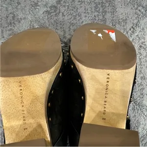 Veronica Beard Dacey Studded Clogs Black 8 thumbnail 6