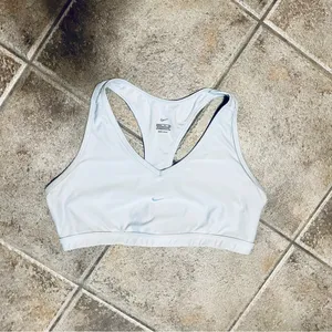 Nike DRI-FIT Baby Blue Sports Bra Sz L thumbnail 2