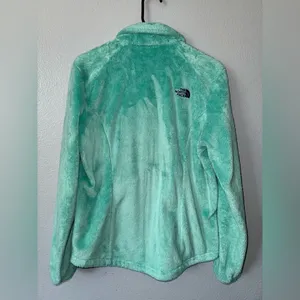 The North Face Osito Fleece Jacket Mint Green Full Zip Women’s M Cozy thumbnail 4
