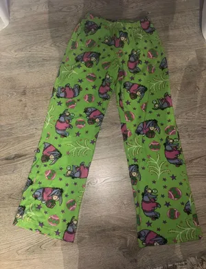 Disney Winnie the Pooh Eeyore Holiday fleece pajama lounge pants XSMALL Women’s thumbnail 1