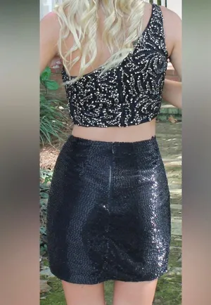 Sherri Hill Beaded Dress thumbnail 3