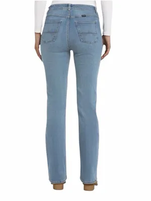 NEW Wrangler Women’s High Rise Bootcut Light Wash Blue Denim Jeans, Size 12x31 thumbnail 8