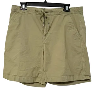 Eddie Bauer Womens 10 Green Hiking Short Drawstring Utility Gorpcore Outdoor‎ thumbnail 1