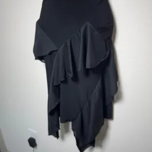 VTG Y2K Truelight Women Fairy Grunge Dress M Black Asymmetrical Whimsigoth thumbnail 2