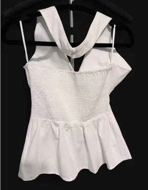 Commence White Halter Top thumbnail 3