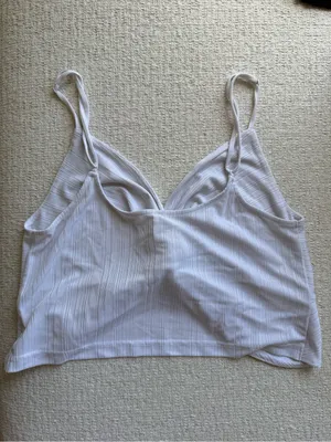 Free People Twist Front White Crop Top thumbnail 2