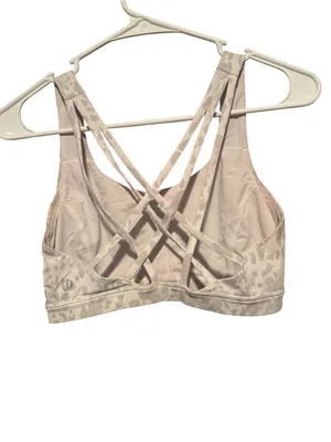Lululemon Free to Be Serene Bra – Size 6, Light Neutral Camo, EUC thumbnail 3