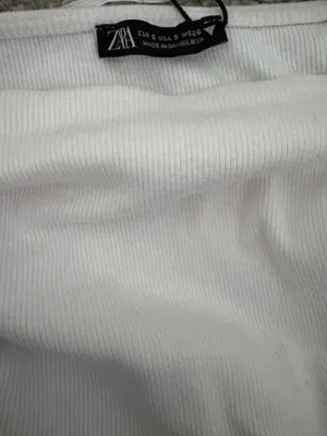 ZARA Puff Sleeve Top Crop thumbnail 7
