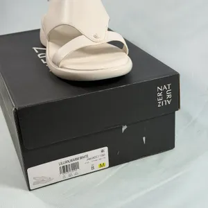Naturalizer® Size-8M Women's Lillian Slingback‎ Sandals In Warm White thumbnail 3