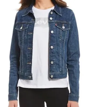 Original Trucker jacket Levi’s women size small slim fit thumbnail 1