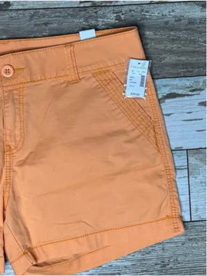Maurices bright orange High-Waist Women’s Shorts NEW size 13/14 thumbnail 3