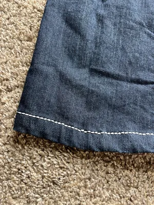 Y2K Miss Me Bootcut Jeans Blue Rhinestone Wing Back Pocket Size 27 Cotton thumbnail 6