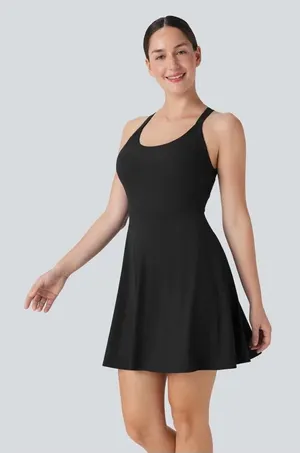 Halara Flare Low Support Dance Active Dress-Longer Length-Easy Peezy Edition thumbnail 1