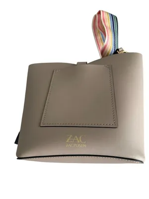 ZAC POSEN Belay Dark Cobblers Beige Leather Crossbody Shoulder Bag NEW NWT thumbnail 3