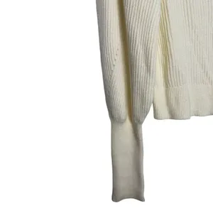 Abercrombie & Fitch Cream Knit Mutton Sleeve Cropped Cardigan Sweater Size XS thumbnail 2