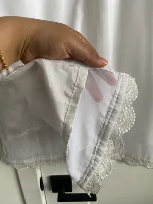 Pakistani/indian ready to wear Handmade White Shalwar Kameez outfit For Sale thumbnail 10