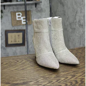 NWT a new day Womens Cailin Ankle Boots 88375036 Silver Gray 7M thumbnail 6