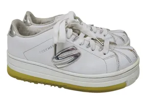 Vintage 90s Skechers White Chrome Platform Sneakers thumbnail 1