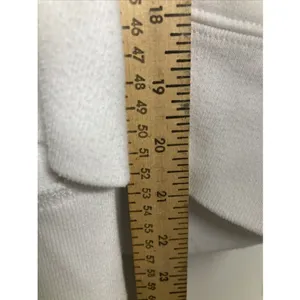 Abercrombie & Fitch Hoodie Womens Medium White Cropped Soft Zip Up Sweatshirt thumbnail 9