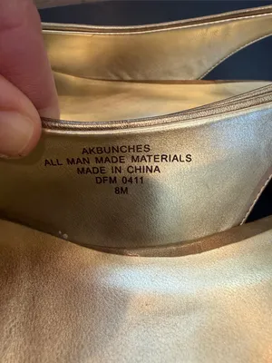 AK Anne Klein Bronze & Jeweled Heel Size 8 - C50-001 thumbnail 2