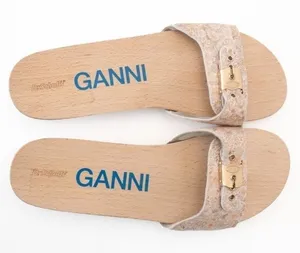 Ganni X Scholl Pescura Heel‎ Wooden Clogs thumbnail 1
