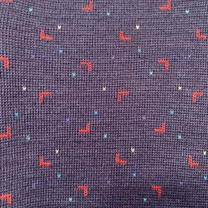 Vintage 90s Knit Sweater Vest Blue Burgundy Abstract Geometric‎ Unisex Medium thumbnail 6