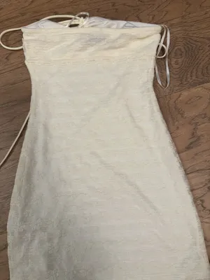 Edikted off white colored dress  thumbnail 2
