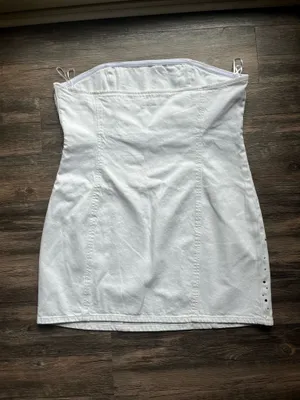 Zara Glitter Denim Dress XXL thumbnail 6
