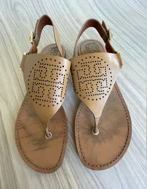 Tory Burch Tan Leather Sandals thumbnail 1