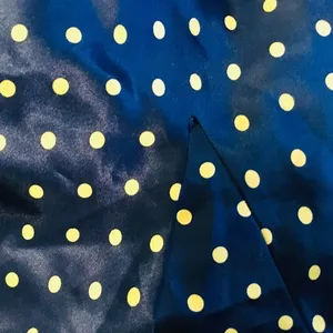 Satin Polka Dot Nightgown Blue thumbnail 5