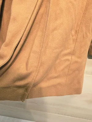 {6} Anthropologie Elevenses Removable Faux Fur Toggle Peacoat In Camel thumbnail 9