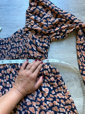 (NWT) Abercrombie & Fitch Floral Babydoll Long Sleeves Short Dress Size L thumbnail 13