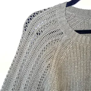 American Eagle Hunter Green Open Knit Sweater thumbnail 4