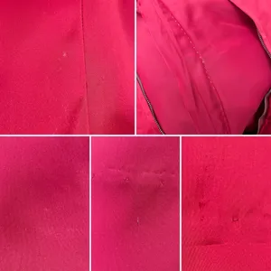 Vintage 1950s Dress A-Line Pink‎ Sleeveless Retro Satin FLAWS Handmade Zip-Up thumbnail 9