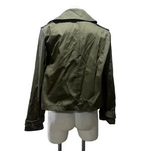 Shinestar Women's Olive Green Double-Breasted Cropped Jacket Medium thumbnail 7
