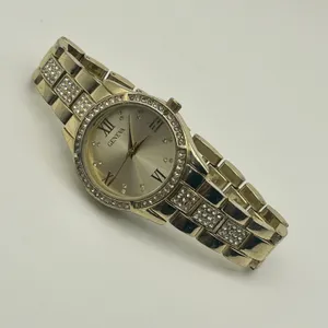 Geneva Gold Tone Crystal-accented Women’s Fashion Watch Working New Battery thumbnail 4