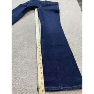 American Eagle Kick Boot Jeans Womens 4 Blue Medium Wash Mid Rise Stretch Denis thumbnail 8