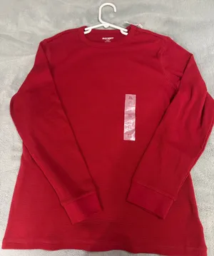New Old Navy, XL or 14/16 youth red waffle Henley thumbnail 1