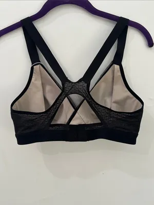 Lululemon Awake To Lace Bra 34D Black Barely Beige Wireless Sports Bra W2AQVS thumbnail 7