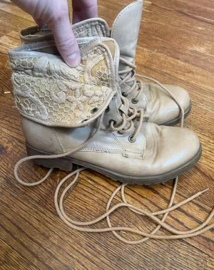 Rock & Candy Lace Cuff Ankle Boots Boho Cottagecore Romantic Earthy Prairie West thumbnail 1