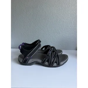Teva Tirra Women's US 10 Black Gray Purple Sport Hiking Sandals 4266 thumbnail 3