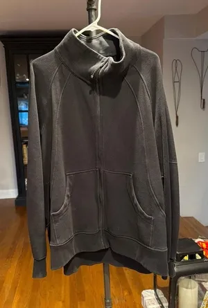 Lululemon Scuba Oversized Funnel-Neck Full Zip jacket black XL-Xxl thumbnail 1