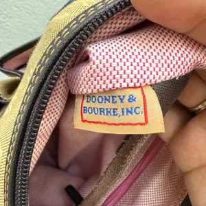 Dooney & Bourke Vintage Signature Monogram Sholderbag Canvas Double Pocket B‎ thumbnail 13