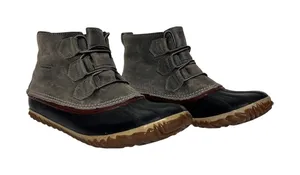 Sorel Out N About Duck Boots Shoe Size 9.5 Waterproof Gray Black Ankle Boots thumbnail 1