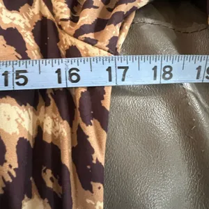 Leopard Print Maxi Dress Long Sleeve Mermaid Hem Boutique Glam Animal Print thumbnail 6