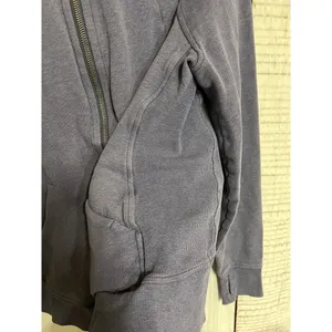 Lululemon Full Zip Scuba Jacket *Light Cotton Heathered Daze Purple Blue Size 8 thumbnail 6
