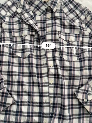 Levi's Men's Navy, White & Pink Plaid Button-Down Shirt thumbnail 5
