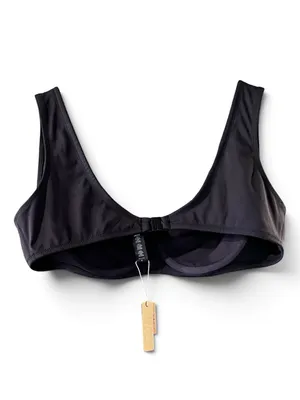 SKIMS Shaping Swim Unlined Underwire Bikini Top NWT Black XL Shaper Bra Festival thumbnail 4
