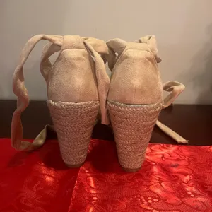 Allegra K Women's Lace Up Espadrilles Wedges Sandals thumbnail 4